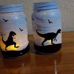 Dinosaur Lantern Jars